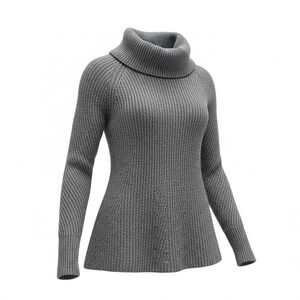 Banana‎ Republic Italian Merino Wool Chunky Knit Cowl Neck Sweater Medium Preppy